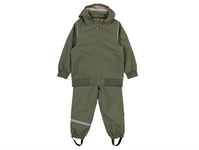 Skalsæt fra Mikk-Line i farven dusty olive med jakke og bukser  